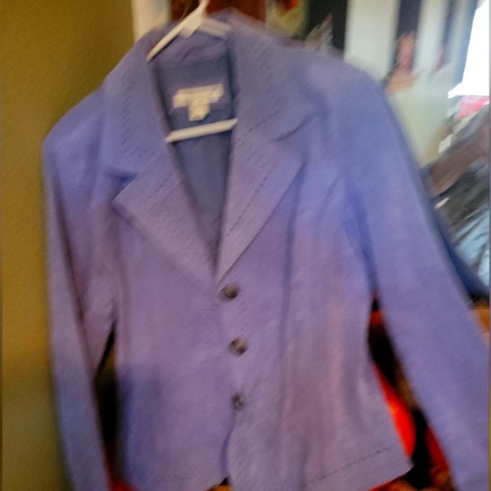 Extra Stylish Blue Leather Jacket